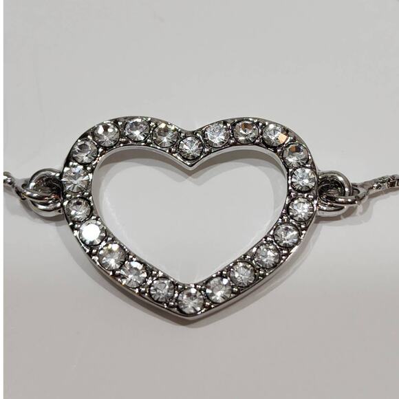Heart Slider‎ Bracelet made with Swarovski Crystals - Picture 5 of 10